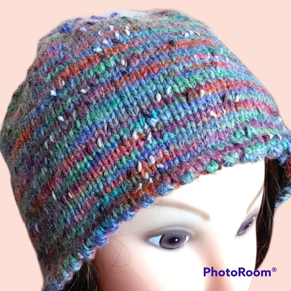 Handmade Winter Beanie Knitted Wool Hat Cap Warm and Thick
